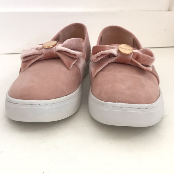 LIZ CLAIBORNE Weaver Slip On Sneakers Velvety Pink Blush Loafer Shoe Size 9.5 - Picture 8 of 16